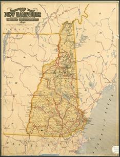 New Hampshire Historical Society - Railroad Map of New Hampshire ...