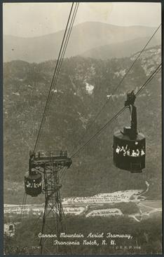 New Hampshire Historical Society - Cannon Mountain Aerial Tramway, 1940